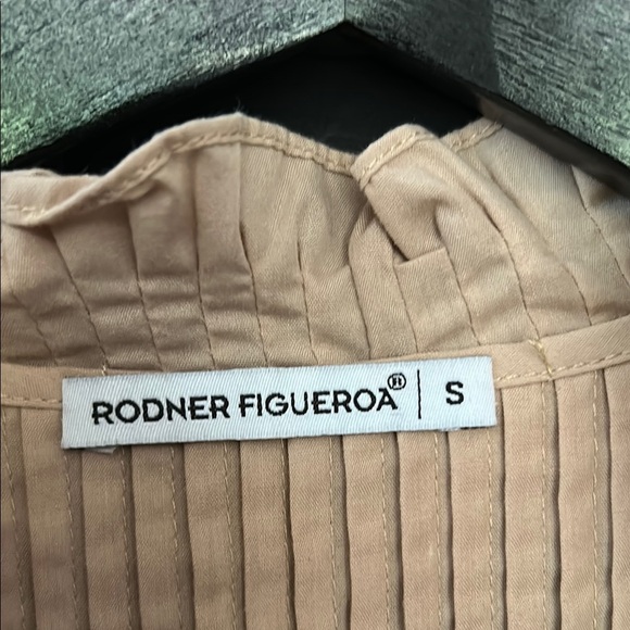 Rodner Figueroa Amazing Coquette Beige-y Pink Ruffle Dress, Size Small - Picture 14 of 15